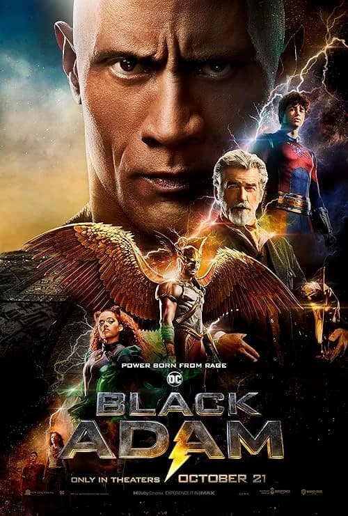 Black Adam film posteri